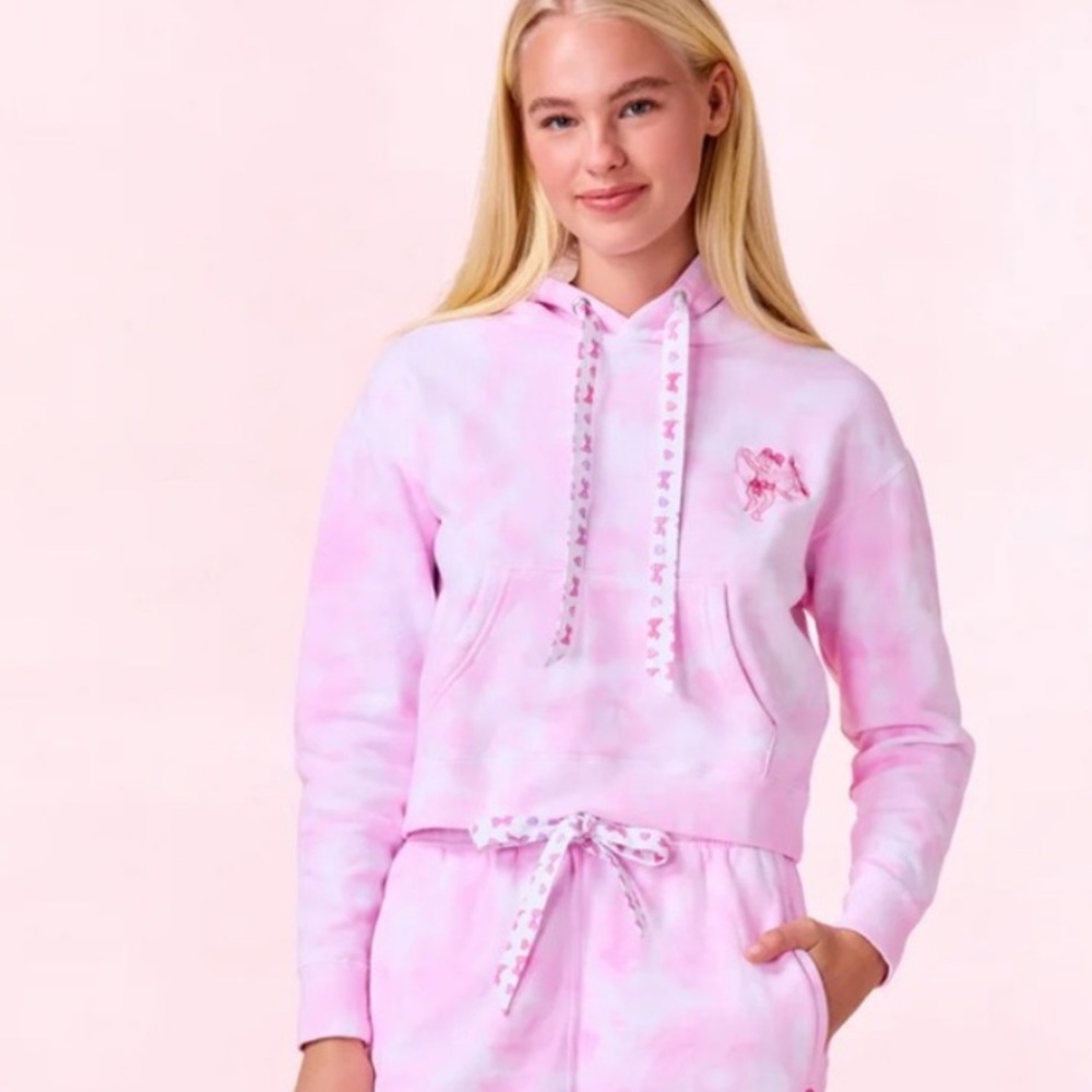 Love Shack Fancy x Roller Rabbit Bow Hoodie Tie Dye XL Women’s